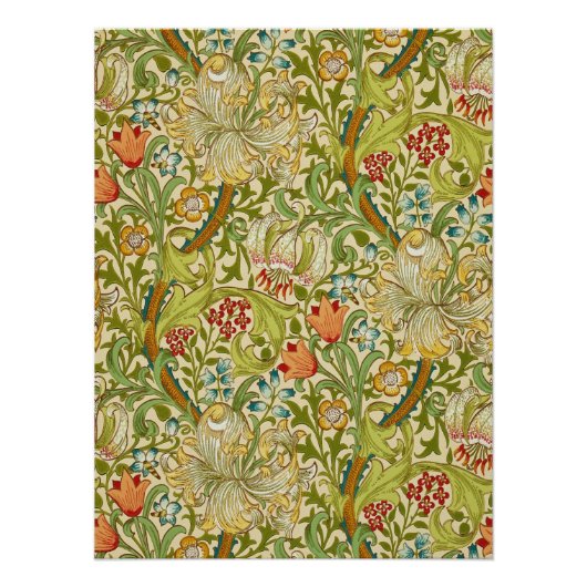 William Morris Golden Lily  Pre-Raphaelite Perfect Poster (Voorkant)