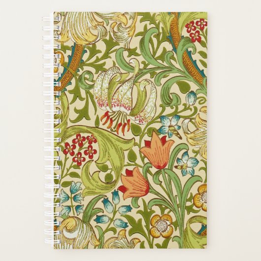 William Morris Golden Lily Pre-Raphaelite Planner (Voorkant)