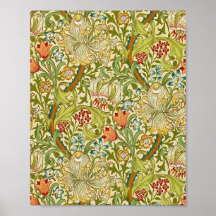 William Morris Golden Lily Pre-Raphaelite Poster