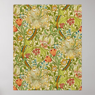 William Morris Golden Lily Pre-Raphaelite Poster