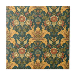 William Morris Golden Lily Pre-Raphaelite Tegeltje