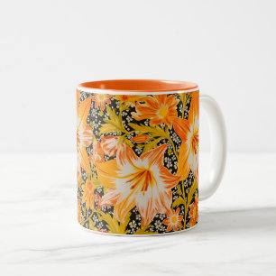 William Morris Golden Lily Pre-Raphaelite Tweekleurige Koffiemok