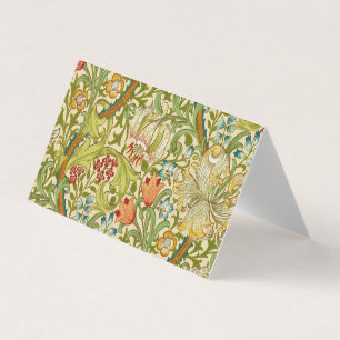William Morris Golden Lily Pre-Raphaelite Visitekaartjes