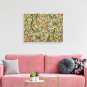 William Morris Golden Lily Restored Pattern Canvas Afdruk (Insitu (Woonkamer))