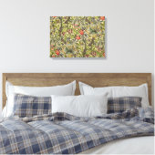 William Morris Golden Lily Restored Pattern Canvas Afdruk (Insitu (Slaapkamer))