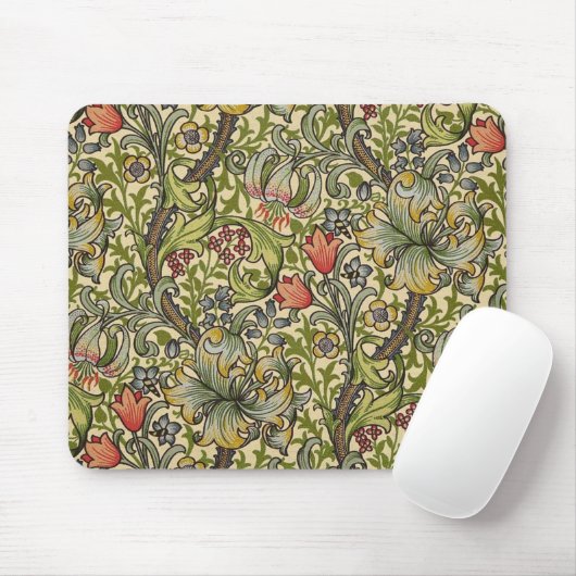 William Morris Golden Lily Restored Pattern Muismat (Met muis)