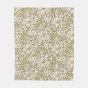 William Morris Golden Lily Tuin Bloem Klassieker Fleece Deken