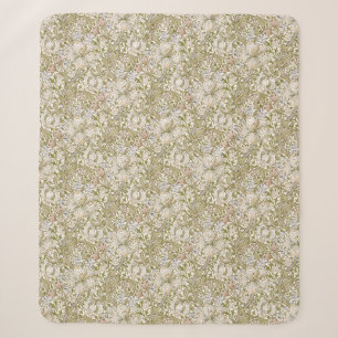 William Morris Golden Lily Tuin Bloem Klassieker Sherpa Deken