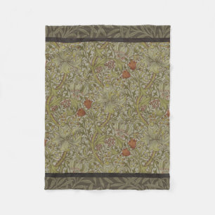 William Morris Golden Lily Willow Bough Patroon Fleece Deken