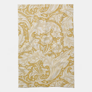 William Morris Gouden Bachelors Button Bloem Theedoek