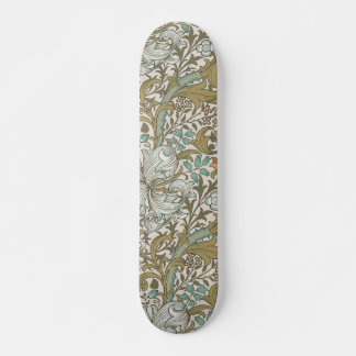 William Morris Gouden Lelie Blauw Goud Klassiek Skateboard