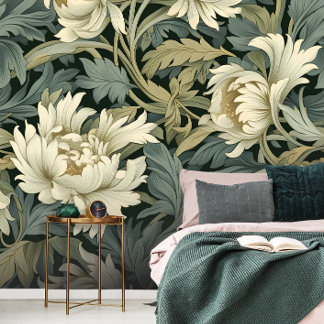 William Morris Gouden Lelie Bloempatroon Behang