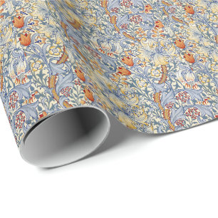 William Morris Gouden Lelie Victoriaans Behang Cadeaupapier
