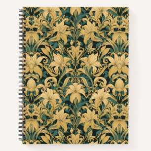 William Morris Gouden Lelie Vintage Pre-Raphaelite Notitieboek