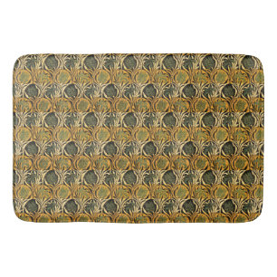 William Morris Gouden Tulp Lelie Vintage Behang Badmat