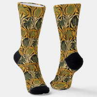 William Morris Gouden Tulp Lelie Vintage Behang