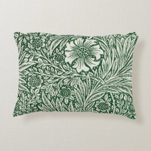 william morris goudsbloem groen bloem accent kussen