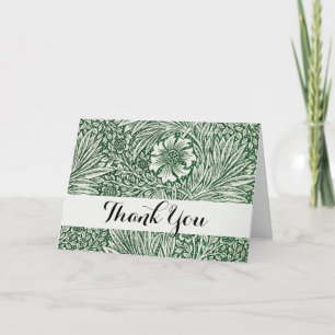 william morris goudsbloem groen bloem bedankkaart
