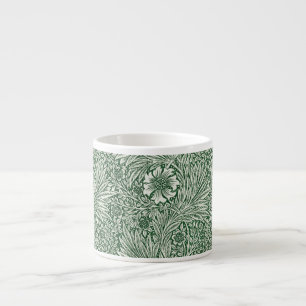 william morris goudsbloem groen bloem espresso kop