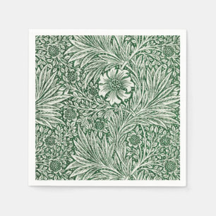 william morris goudsbloem groen bloem servet