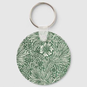 william morris goudsbloem groen bloem sleutelhanger