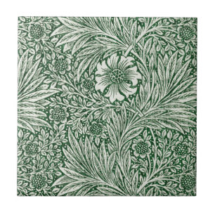 william morris goudsbloem groen bloem tegeltje
