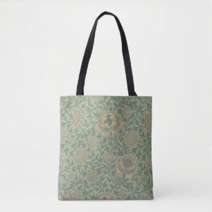 William Morris Grafton bloempatroon saliegroen Draagtas