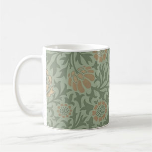 William Morris Grafton bloempatroon saliegroen Koffiemok