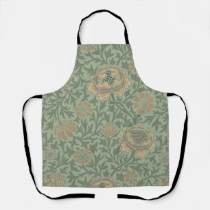 William Morris Grafton bloempatroon saliegroen  Schort