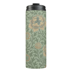 William Morris Grafton bloempatroon saliegroen Thermosbeker