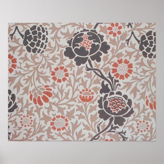 William Morris Grafton Botanic Art Design Poster (Voorkant)