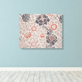 William Morris Grafton Botanische Kunst Design Canvas Afdruk (Insitu (Houten vloer))