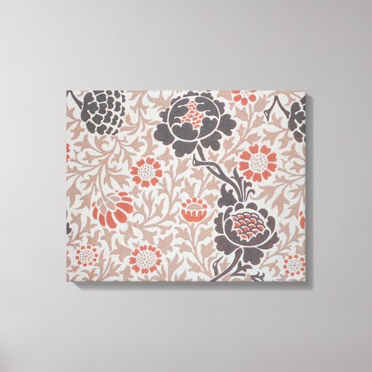 William Morris Grafton Botanische Kunst Design Canvas Afdruk (Voorkant)