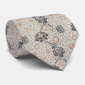 William Morris "Grafton" Cream Victoriaans Floral Stropdas (Opgerold)