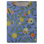 William Morris Granaatappel Blauw Kleurrijk Behang Klembord (Voorkant)