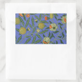William Morris Granaatappel Blauw Kleurrijk Behang Rechthoekige Sticker (Tas)