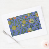 William Morris Granaatappel Blauw Kleurrijk Behang Rechthoekige Sticker (Envelop)
