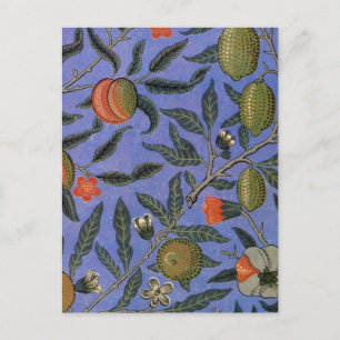 William Morris Granaatappel Blauwe Kleurrijke Beha Briefkaart