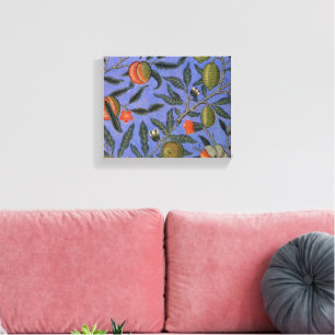 William Morris Granaatappel Blauwe Kleurrijke Beha Canvas Afdruk