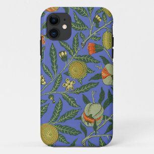 William Morris Granaatappel Blauwe Kleurrijke Beha iPhone 11 Hoesje