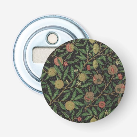 William Morris Granaatappel Classic Fruit Button Flesopener (Voorkant)