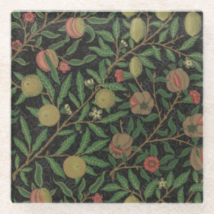 William Morris Granaatappel Classic Fruit Glazen Onderzetter