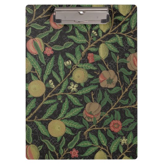 William Morris Granaatappel Classic Fruit Klembord (Voorkant)
