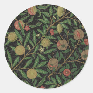 William Morris Granaatappel Classic Fruit Ronde Sticker