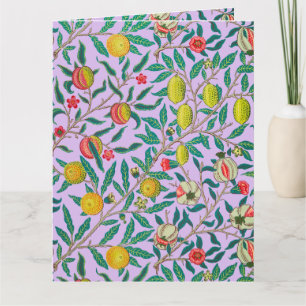William Morris granaatappel in violette Kaart