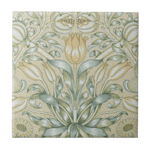 William Morris Granaatappel Patroon Antiek Lelie Tegeltje