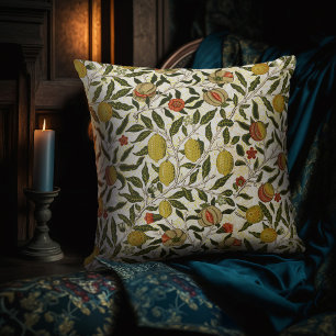 William Morris Granaatappels Citroenen Gele Vrucht Kussen