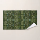 William Morris Grand Feuille vert & Fleur bleue (Serviette à main)