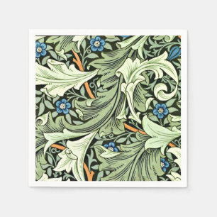 William Morris - Granville, blauw en groen groot Servet