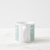 William Morris Grape Pattern Blauwgroen Turquoise Espresso Kop (Achterkant)